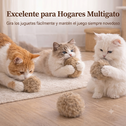 Bola de Pelo para Gatos — Juguete Suave para Morder, Patear y Perseguir